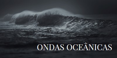 Ondas escuras do oceano gray modern-simple