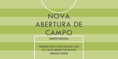 Objetivos de campo green modern-geometric-&-linear