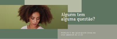 Alguém tem alguma questão? green modern-simple