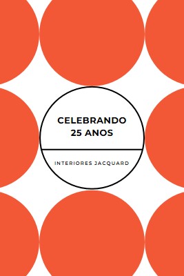 Celebrando 25 anos orange modern-geometric-&-linear