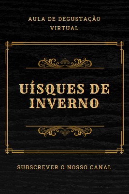 Uísques de inverno black vintage-retro