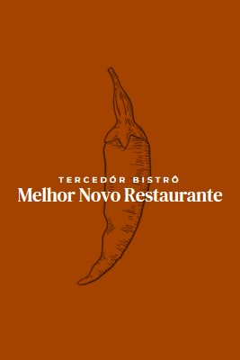 Somos o melhor restaurante novo red modern-simple