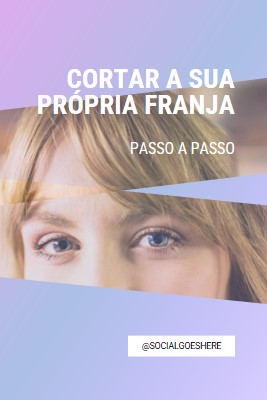 Cortar a sua própria franja purple modern-bold