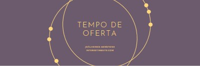 É tempo de oferta purple modern-simple