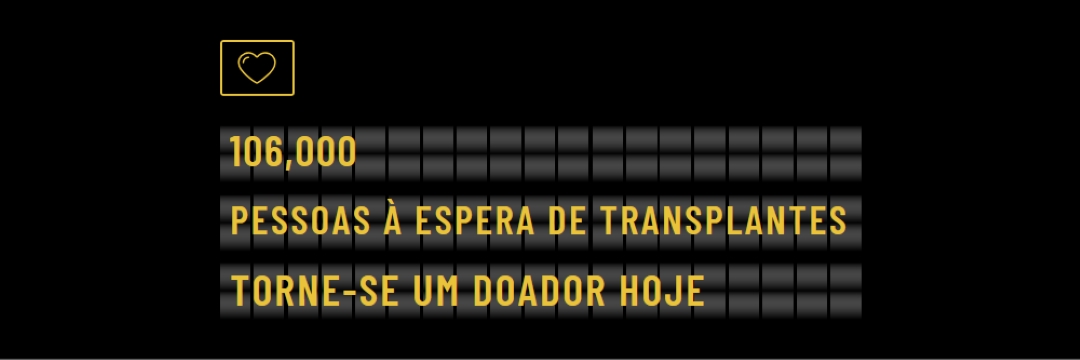 Torne-se um dador de órgãos hoje black modern-bold