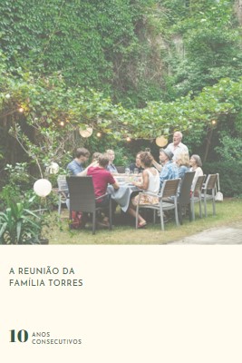 Jantar em família green modern-simple