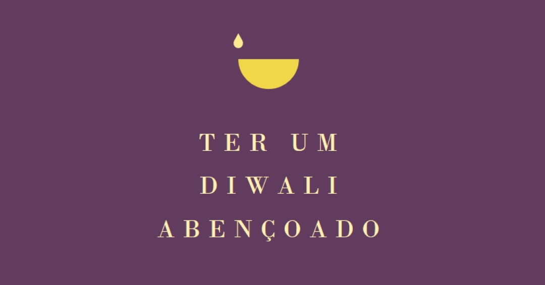 Bênçãos de Diwali purple modern-simple