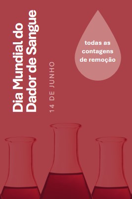 Dia Mundial do Dador de Sangue red modern-bold