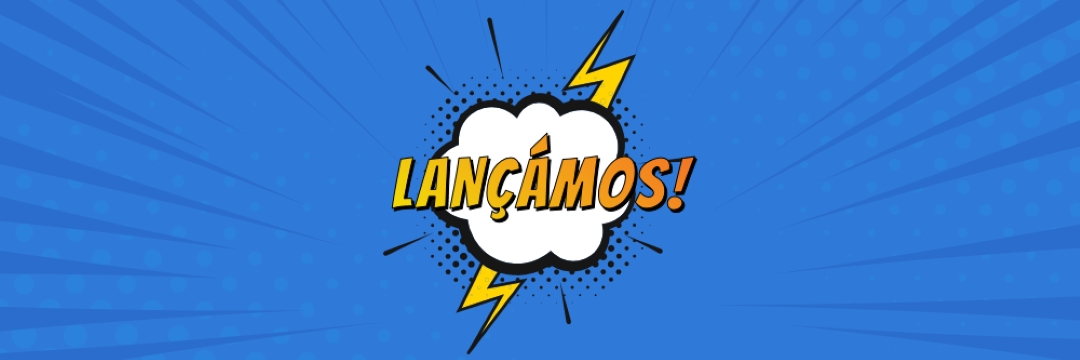Lançámos! blue modern-bold