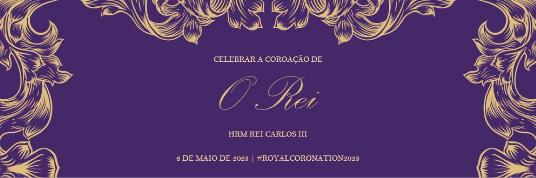 Uma coroação adequada para um rei purple modern-simple