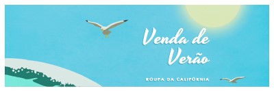 Anúncio de venda de verão blue vintage-retro