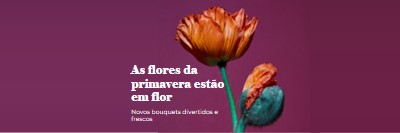 Flores frescas purple modern-simple