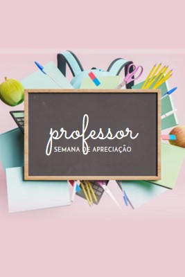 Professores apreciáveis pink modern-simple