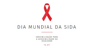 Sensibilização para a SIDA white modern-simple