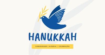 Hanukkah deseja white organic-simple