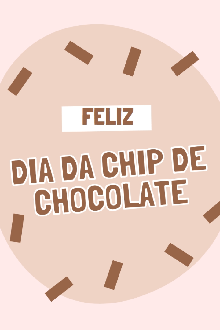 Feliz Dia do Chocolate brown organic-simple