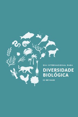 Celebrar o Dia Mundial da Biodiversidade blue modern-simple