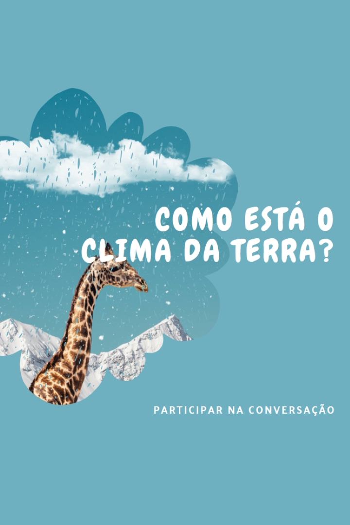 Vamos falar sobre as alterações climáticas blue whimsical-color-block