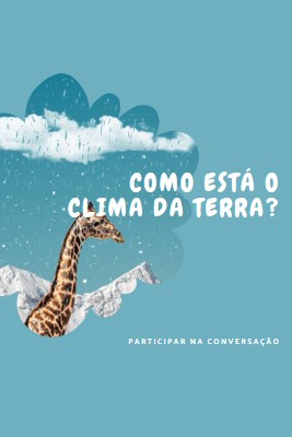 Vamos falar sobre as alterações climáticas blue whimsical-color-block