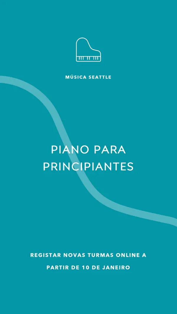 Aulas de piano blue modern-simple