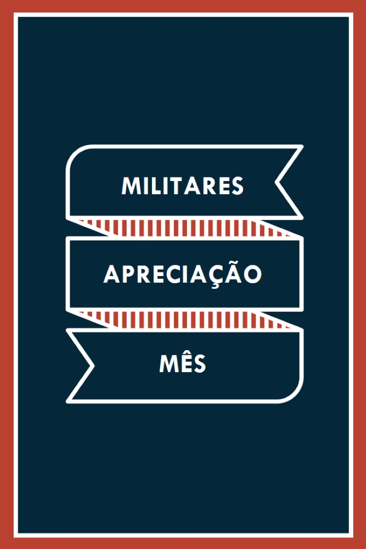 Celebrar o Mês de Apreciação Militar blue modern-simple