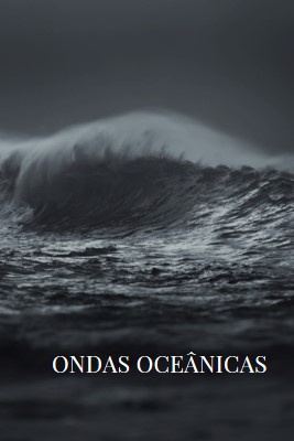 Ondas escuras do oceano gray modern-simple