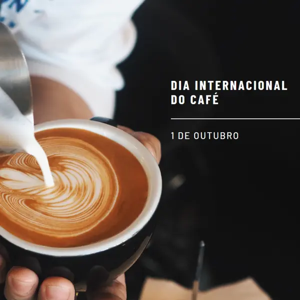 Dia Internacional do Café brown modern-simple