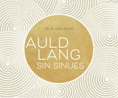 Feliz ano novo (auld lang syne) white modern-simple