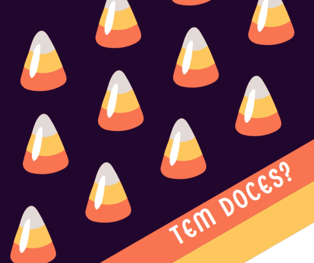 Milho doce de Halloween orange whimsical-color-block