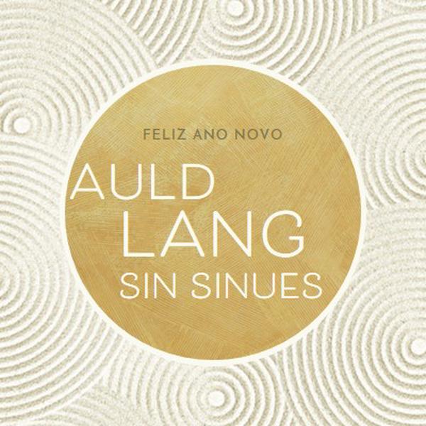 Feliz ano novo (auld lang syne) white modern-simple