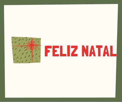 Feliz presente de Natal white whimsical-color-block