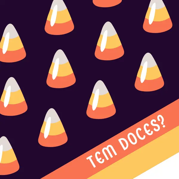 Milho doce de Halloween orange whimsical-color-block
