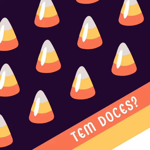 Milho doce de Halloween orange whimsical-color-block