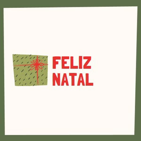 Feliz presente de Natal white whimsical-color-block