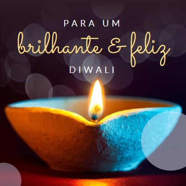 Para um & feliz Diwali black modern-simple