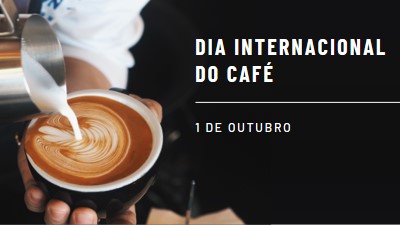 Dia Internacional do Café brown modern-simple