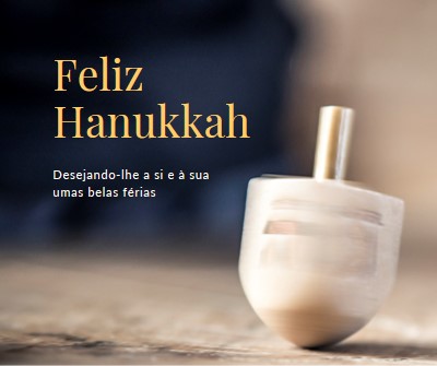 A beleza de Hanukkah yellow modern-simple