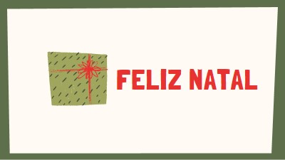 Feliz presente de Natal white whimsical-color-block