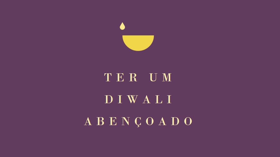 Bênçãos de Diwali purple modern-simple