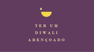 Bênçãos de Diwali purple modern-simple