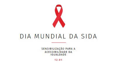 Sensibilização para a SIDA white modern-simple