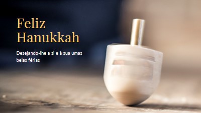 A beleza de Hanukkah yellow modern-simple