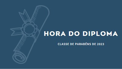 O seu diploma blue modern-simple