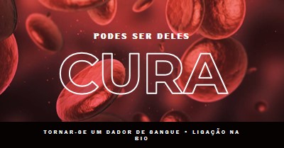 Torne-se um dador de sangue red modern-simple