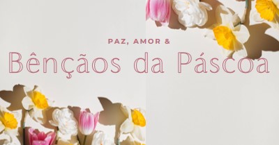 Paz e amor da Páscoa gray modern-simple