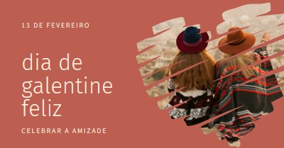 Celebrar as amizades das mulheres red modern-simple