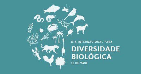 Celebrar o Dia Mundial da Biodiversidade blue modern-simple