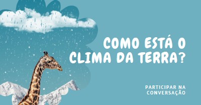 Vamos falar sobre as alterações climáticas blue whimsical-color-block