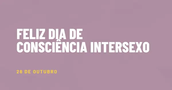 Feliz Dia de Sensibilização intersexo purple modern-bold