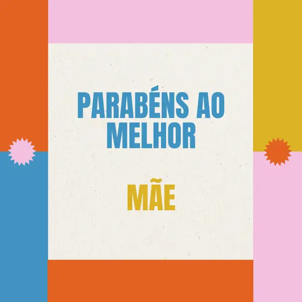 Parabéns ao melhor gray retro,bold,geometric
